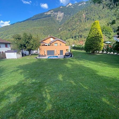 Appartement Moderne Avec Terrasse Et Piscine A Chatel Sur Bex Exterior foto